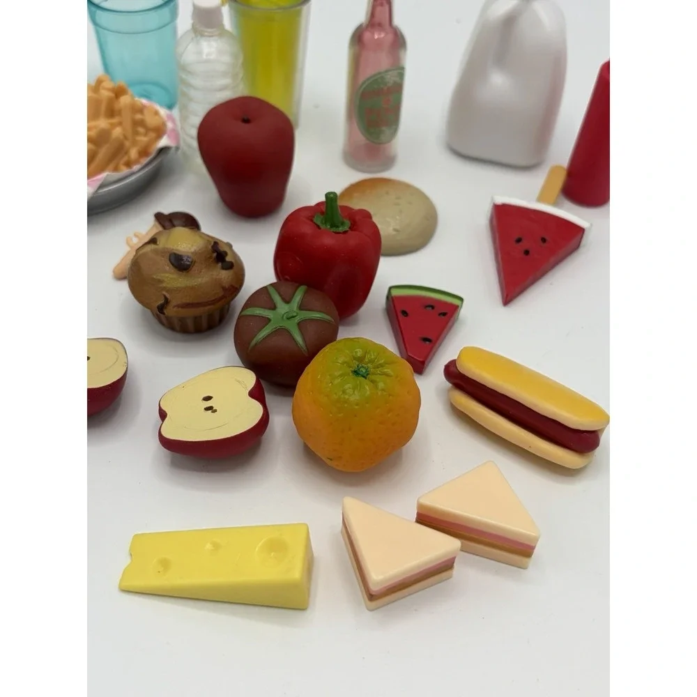 Miscellaneous Lot Doll Food Toy Accessories 29pcs For Small Dolls